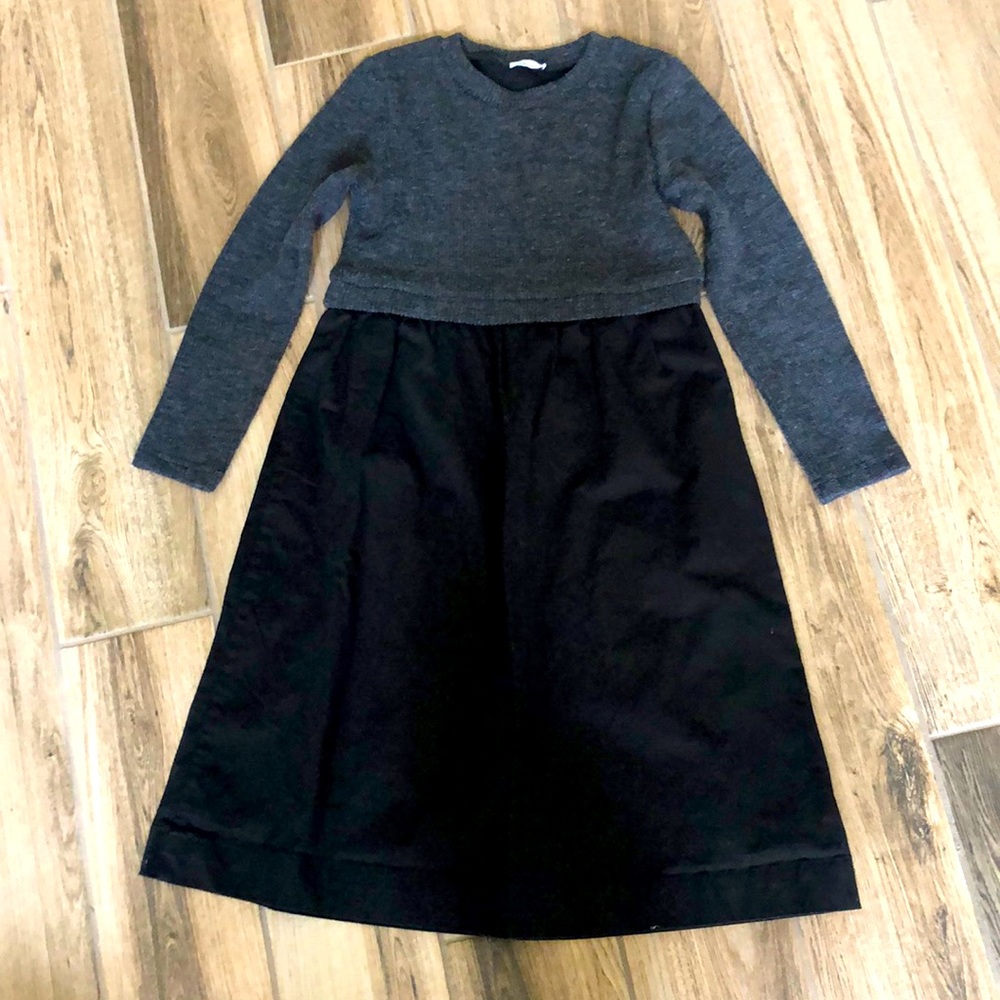 Blue Violet Gray Sweater Top Dress EUC